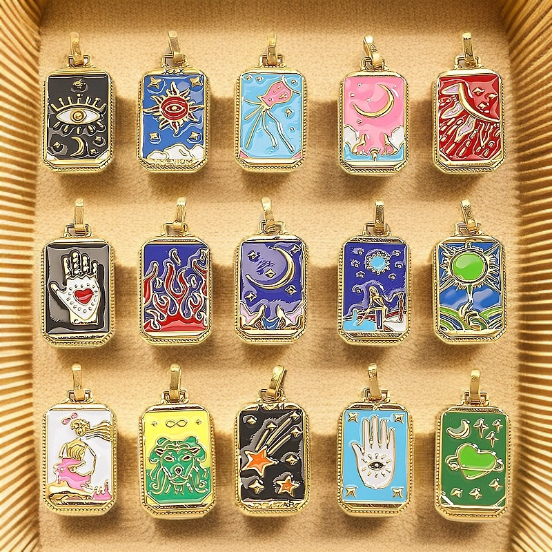 Stainless Steel Tarot Electroplated Necklace Bracelet Small Pendant - Image 2