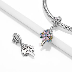 Warm Bouquet Pendant 925 Sterling Silver Pendant Mother's Day Diy Accessories