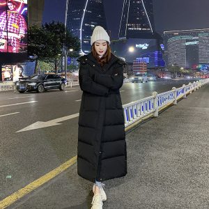 New Long Down Jacket Female Ultralong Overknee Thickened White Duck Down Coat
