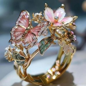 Butterfly Ring Boutique Decorative Fashion Ring