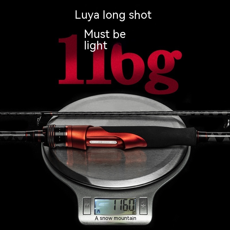 Carbon Straight Handle Pikestaff Light Lure Rod Tossing Adjustable Fishing Rod - Image 3