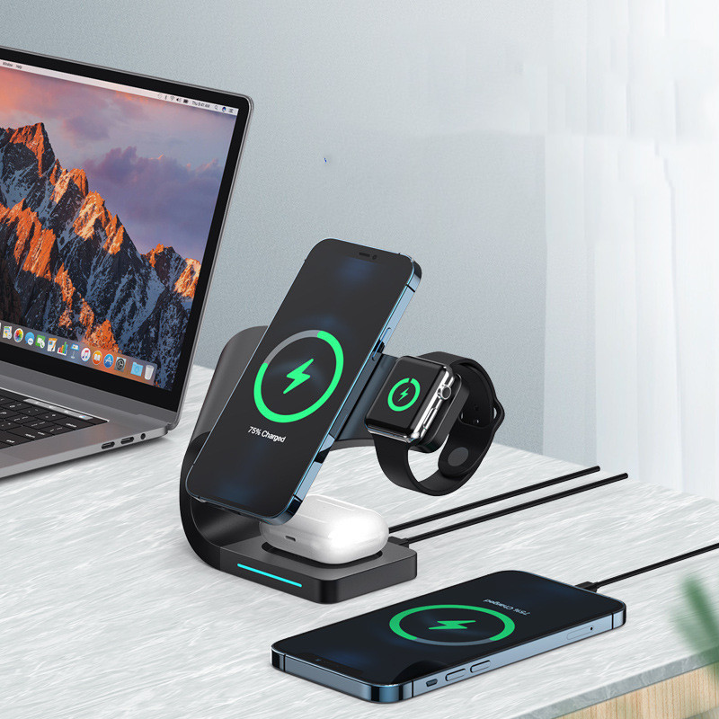 Multi-function Charging Stand Magnetic Wireless Charging 15W Fast Charging - Image 6
