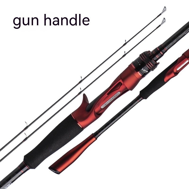 Carbon Straight Handle Pikestaff Light Lure Rod Tossing Adjustable Fishing Rod - Image 7