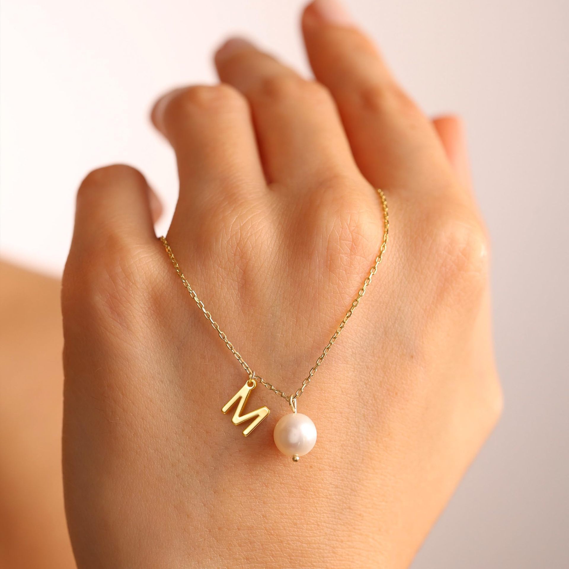 Stainless Steel 26 Letter Double Pendant Necklace - Image 3