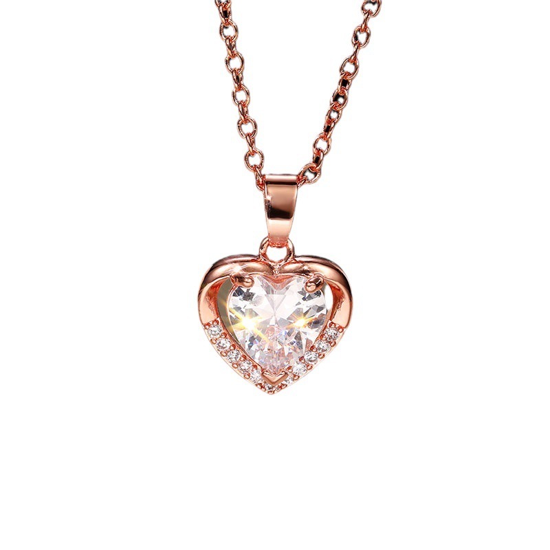 Ocean Heart Pendant Necklace Romantic Valentine's Day Gift - Image 5