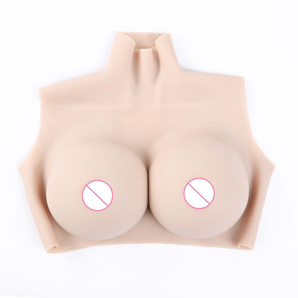 New Short High Neck Half Body Solid Fake Chest Liquid Silicone - Image 2