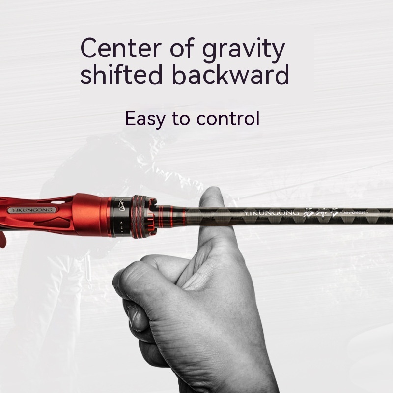 Carbon Straight Handle Pikestaff Light Lure Rod Tossing Adjustable Fishing Rod - Image 4