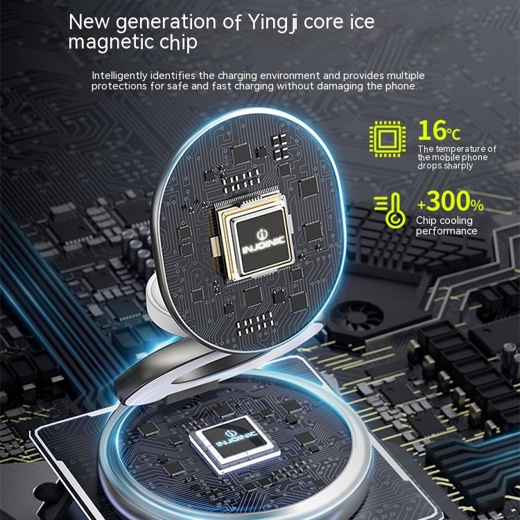 3-in-1 Wireless Charger Magnetic Folding Stand - Image 6