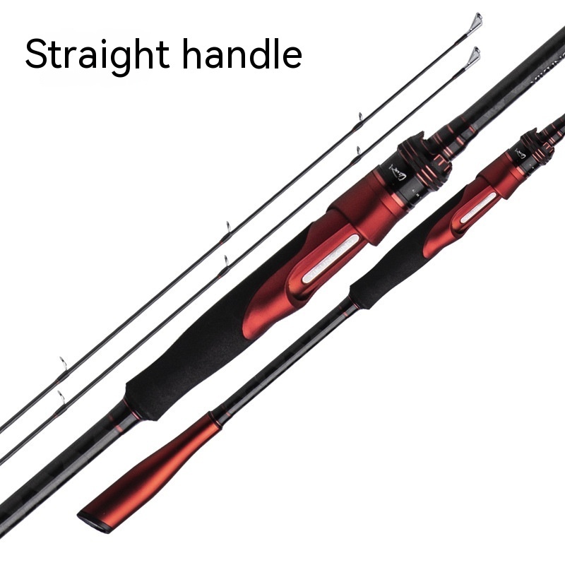 Carbon Straight Handle Pikestaff Light Lure Rod Tossing Adjustable Fishing Rod - Image 6
