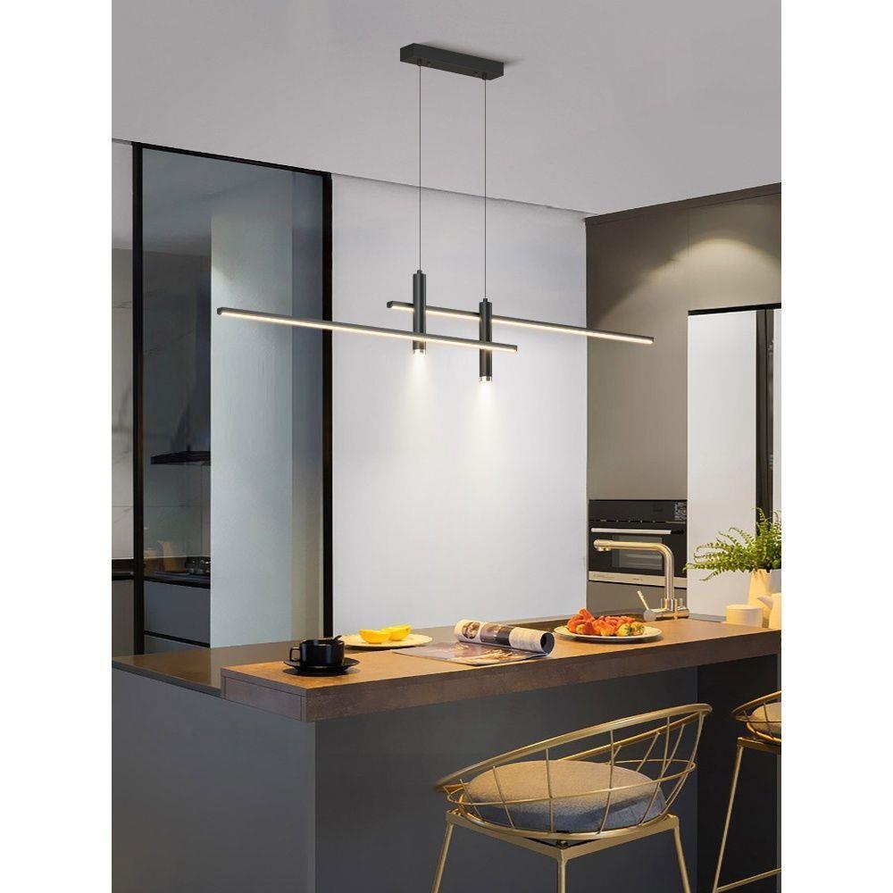 Nordic Restaurant Ceiling Lamp Minimalist Strip Dining-room Lamp - Image 2