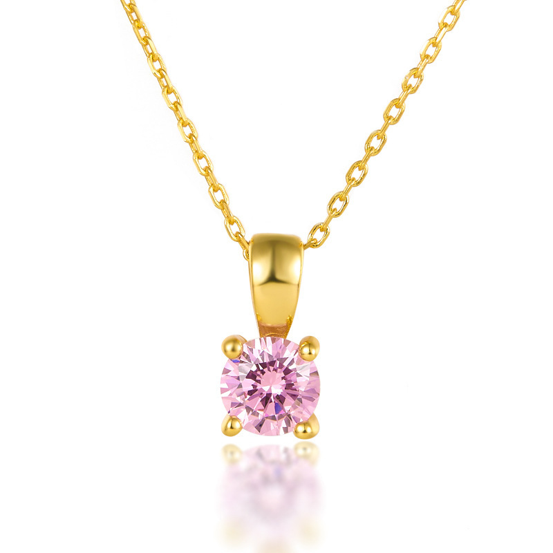 925 Sterling Silver December Birthday Stone Necklace Niche Senior Female - Image 10