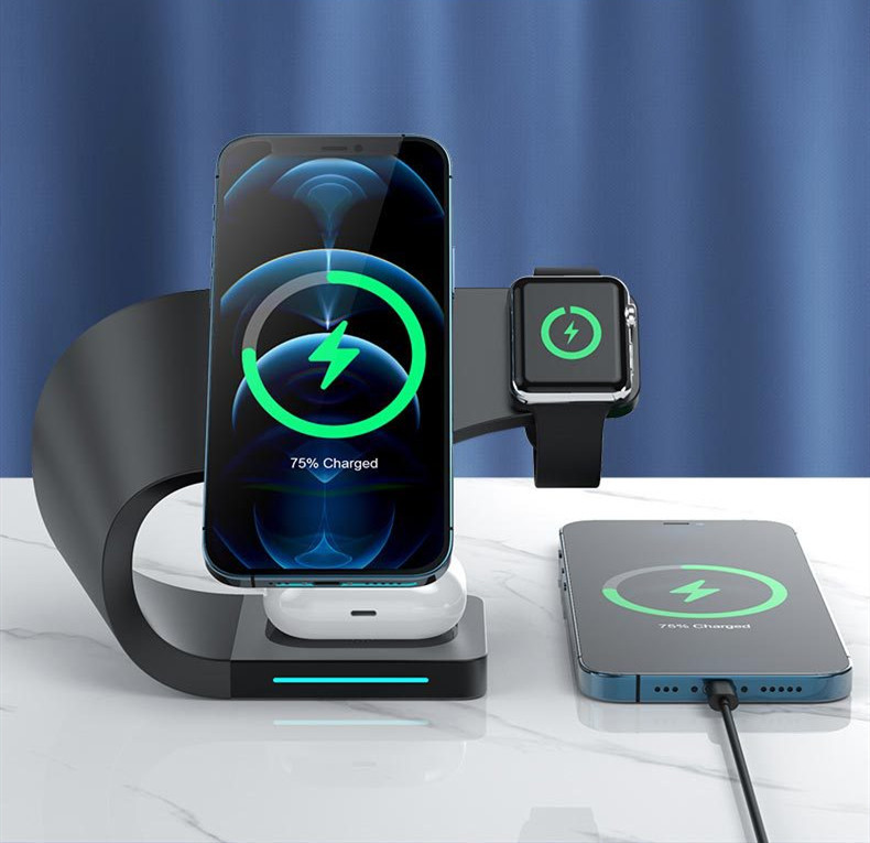 Multi-function Charging Stand Magnetic Wireless Charging 15W Fast Charging - Image 3