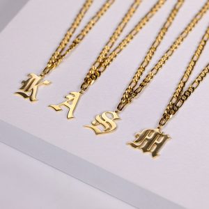 Stainless Steel English Nameplate Cuban Necklace