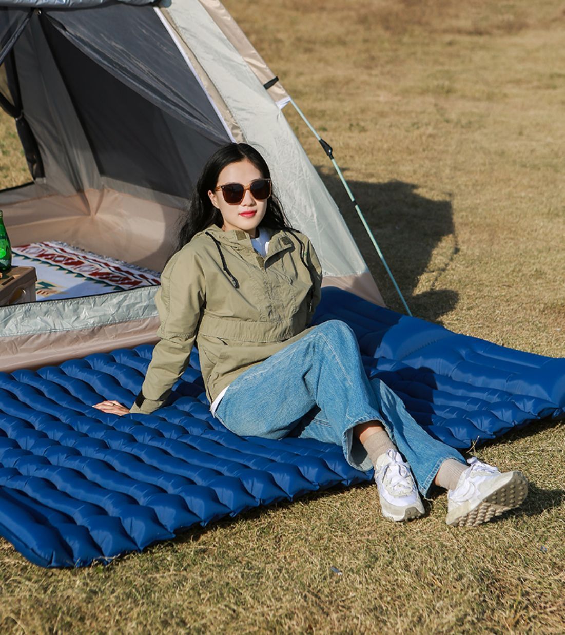 TPU Thickened Double Air Mattress Outdoor Tent Sleeping Mat - Image 8