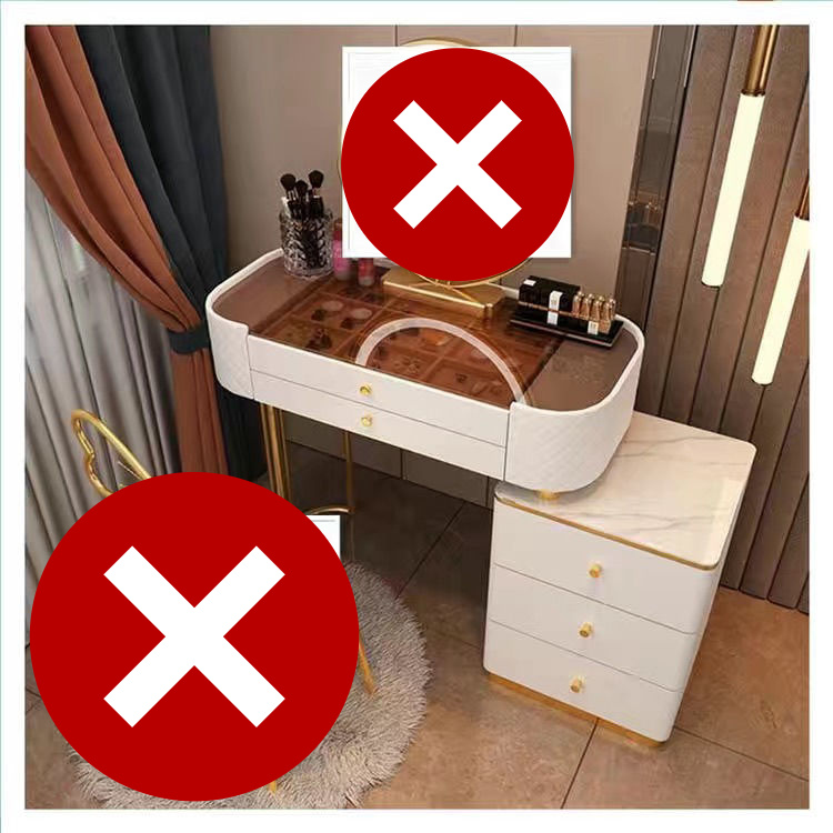 Modern Minimalist Bedroom Dresser Chair Set - Image 3