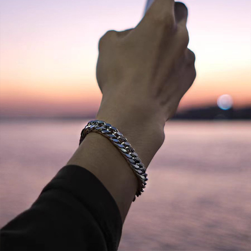 Fashion Personality Cuban Keel Bracelet Men - Image 3