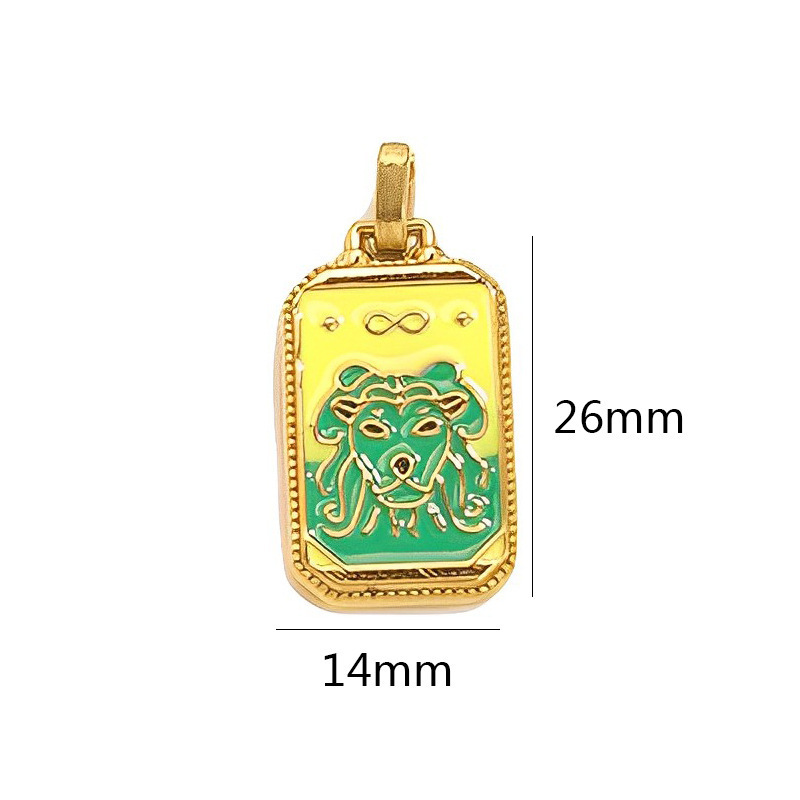 Stainless Steel Tarot Electroplated Necklace Bracelet Small Pendant - Image 8