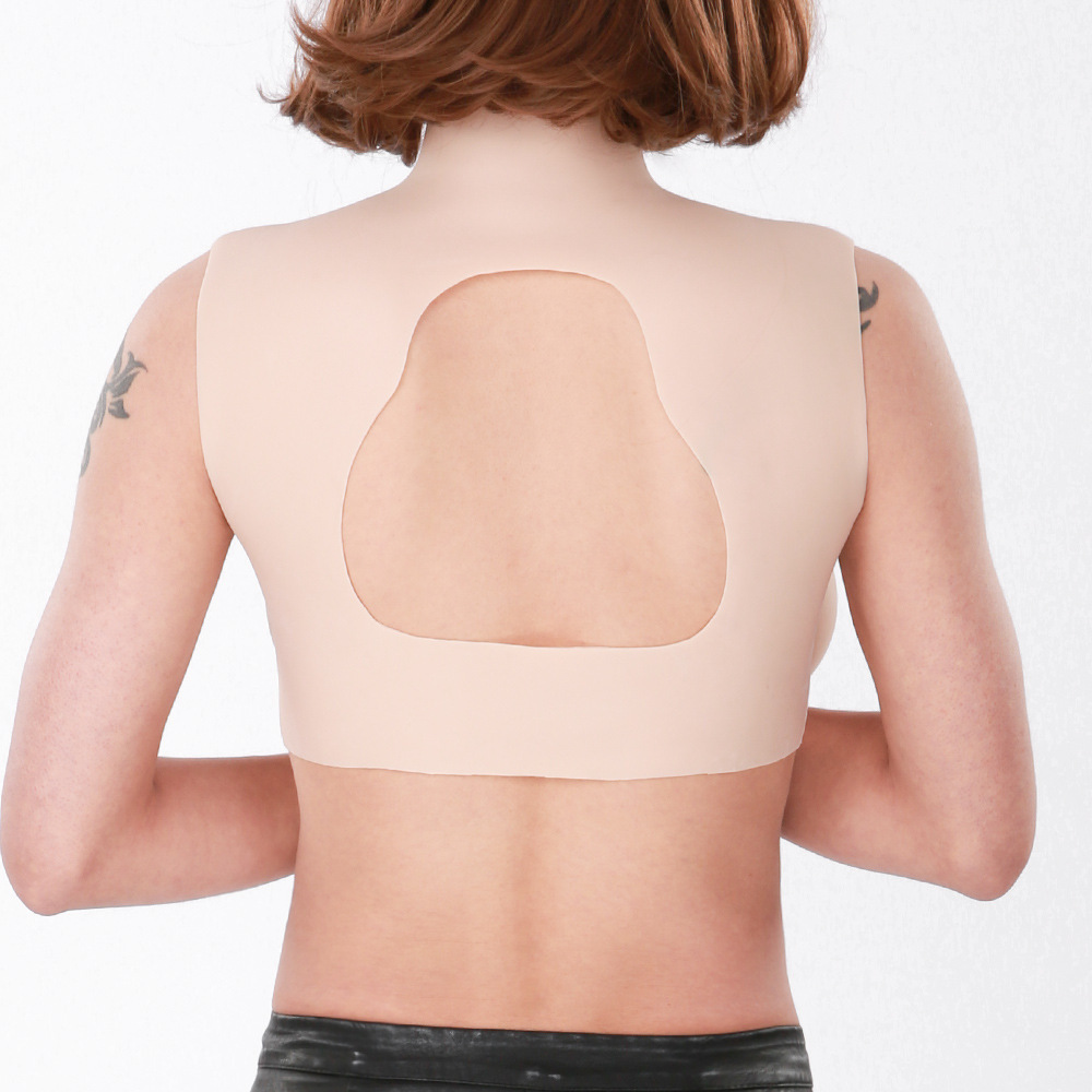 New Short High Neck Half Body Solid Fake Chest Liquid Silicone - Image 4