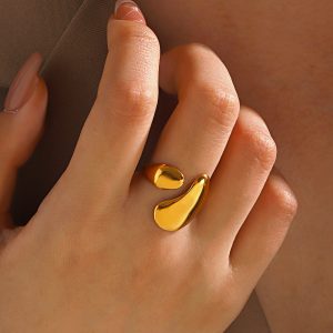 Stainless Steel Shaped Ring Hip Hop