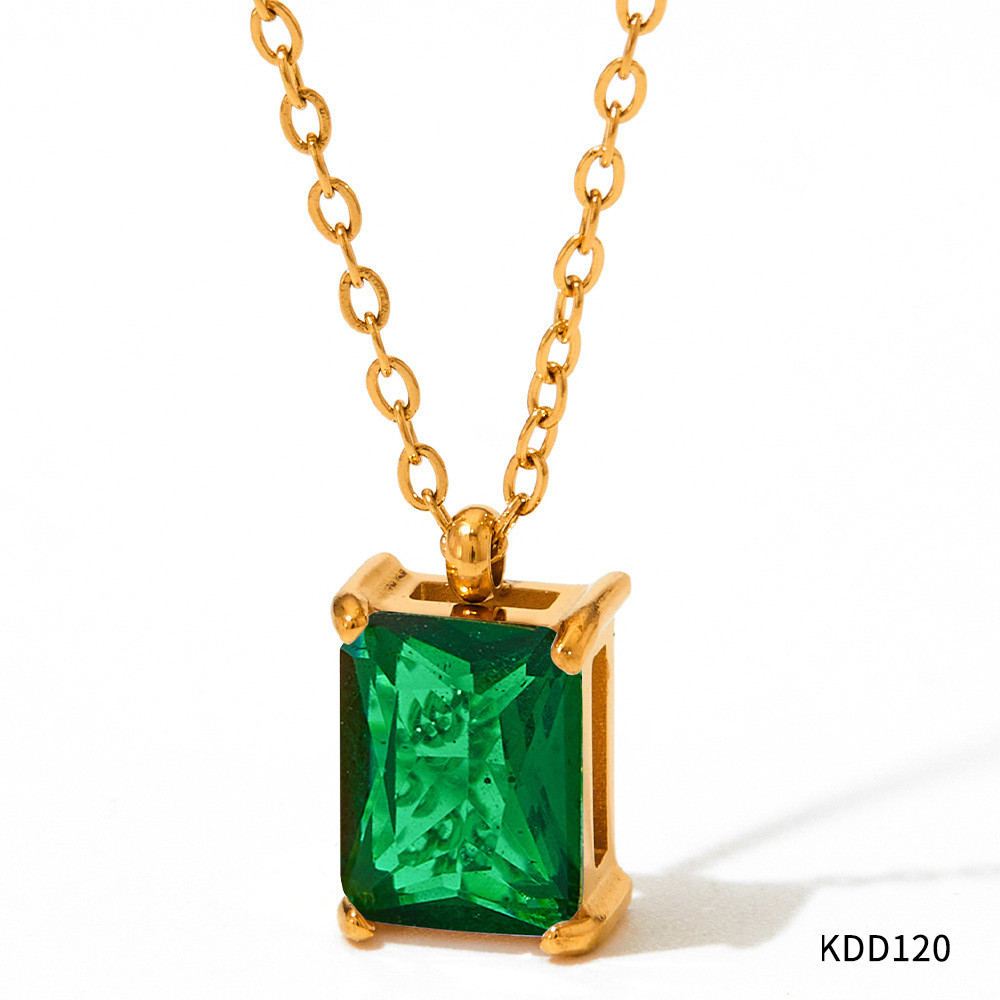 Necklace Stainless Steel Girl Zircon Female - Image 7