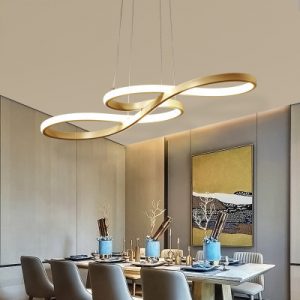 Led Dining Room Chandelier Simple And Modern Furnishings Chandelier Creative Personalized Fashion Living Room Chandelier Artistic Lamp