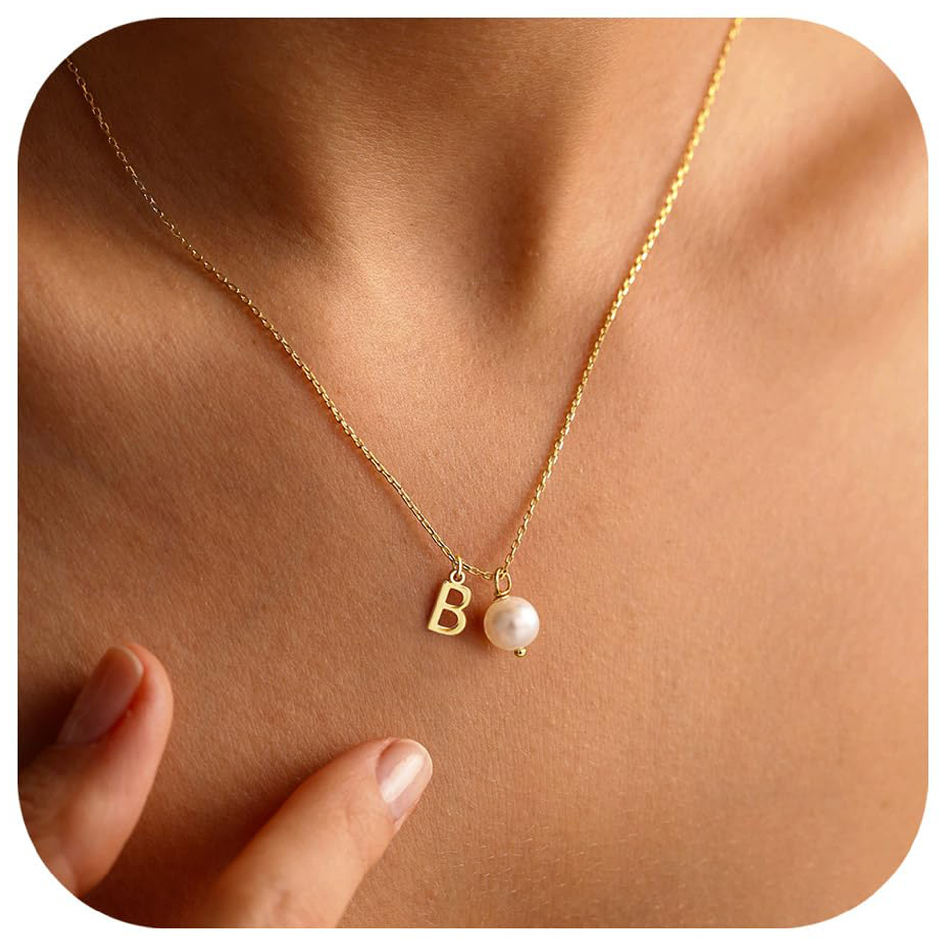 Stainless Steel 26 Letter Double Pendant Necklace - Image 6